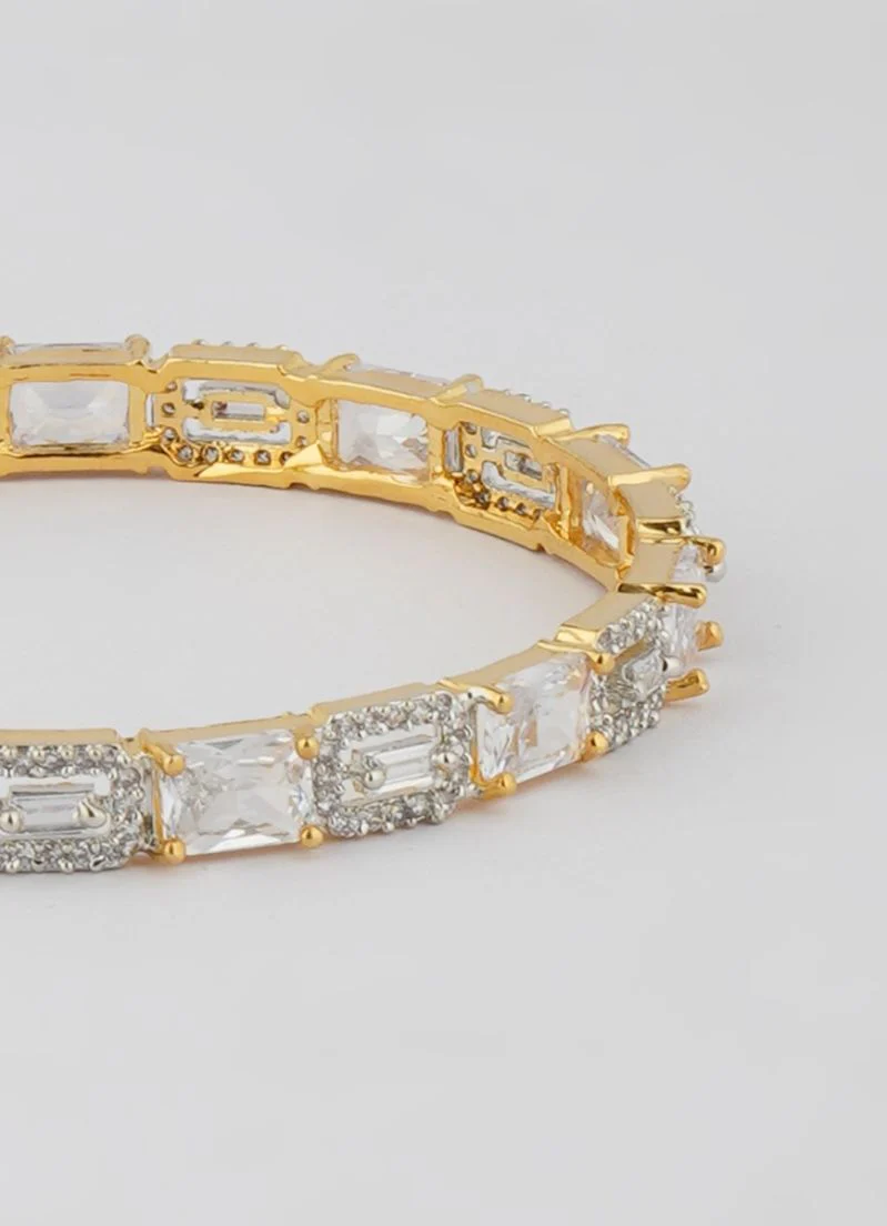American Diamond Gold Kara Set - Image 3