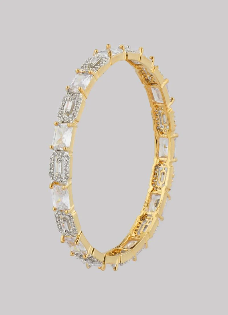 American Diamond Gold Kara Set - Image 4