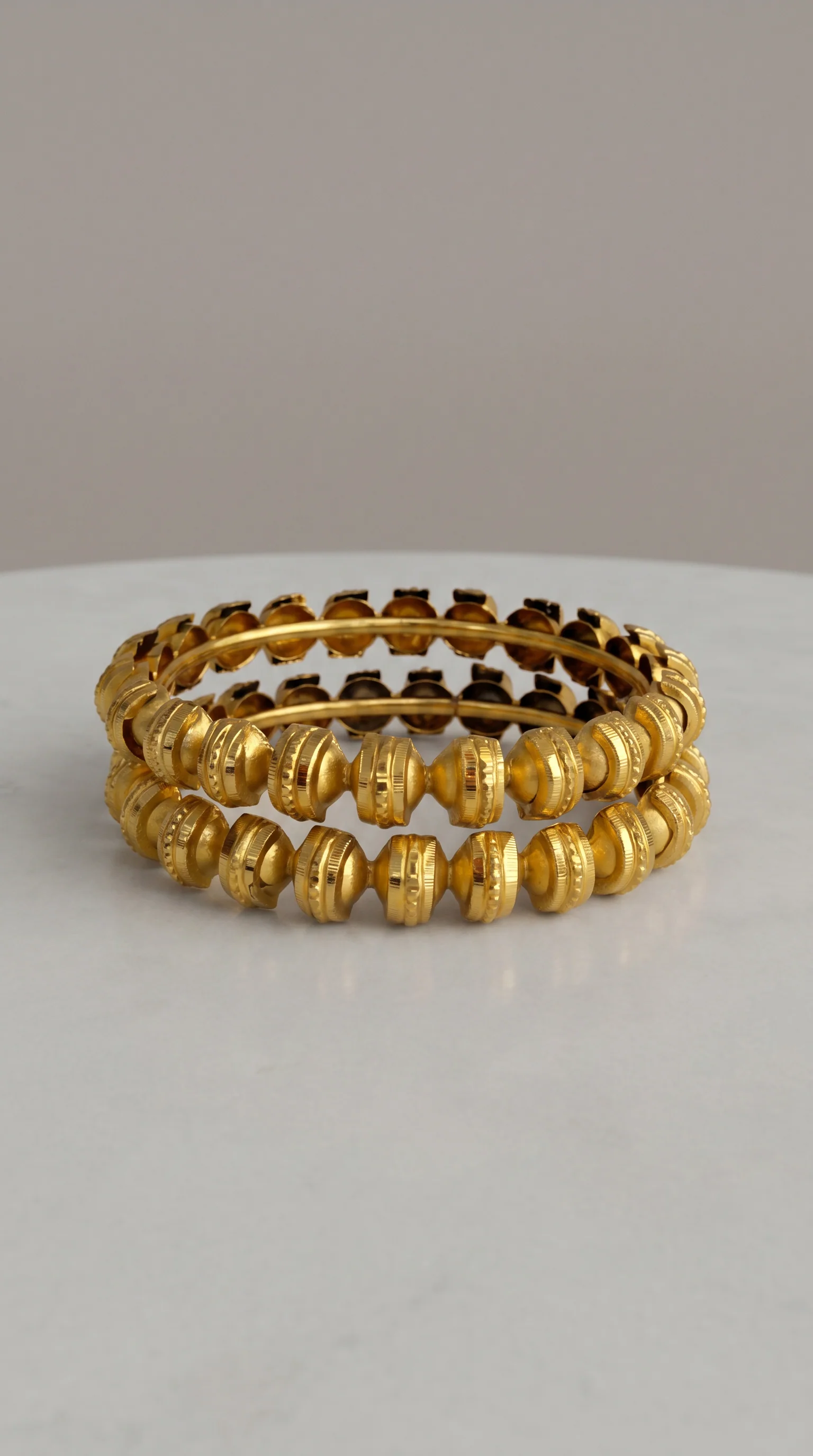 Antique Gold pari kara half bead - Image 2