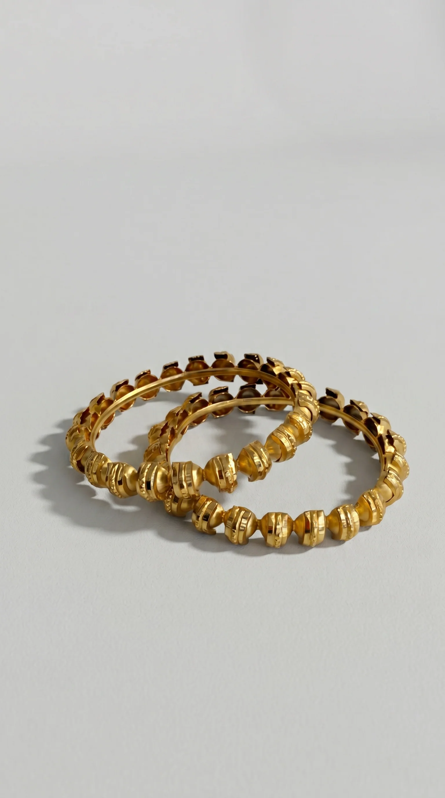 Antique Gold pari kara half bead - Image 3