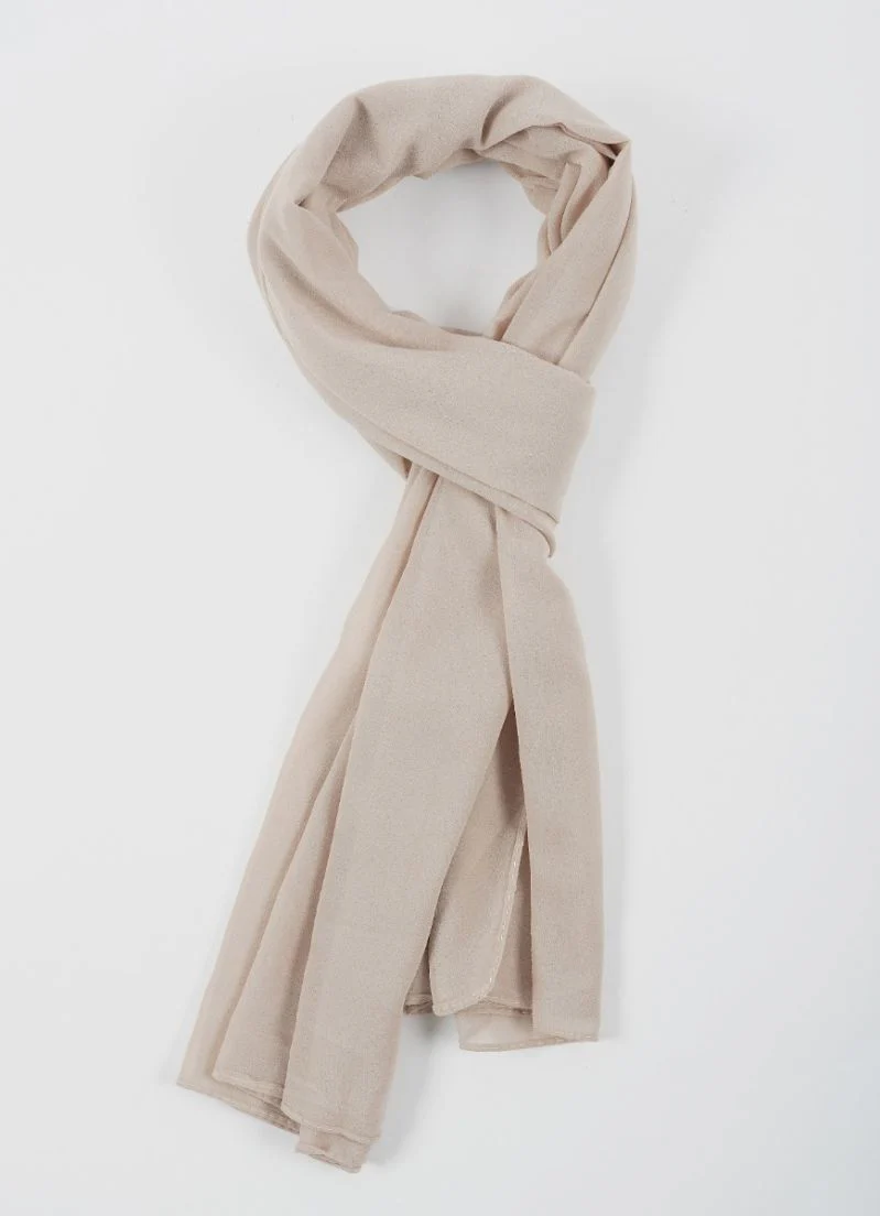 Beige Georgette Soft scarf - Image 2