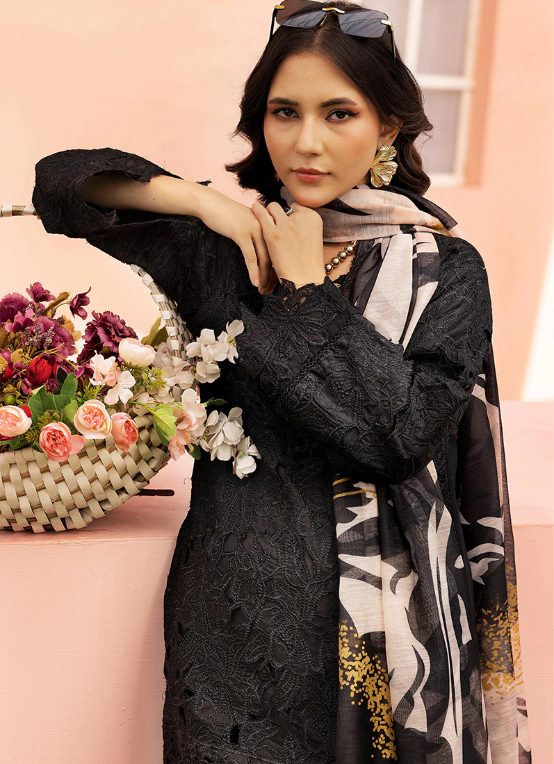 Black Cutwork Suit Set - Image 3
