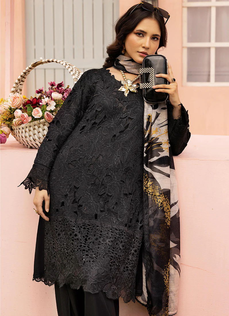 Black Cutwork Suit Set - Image 5