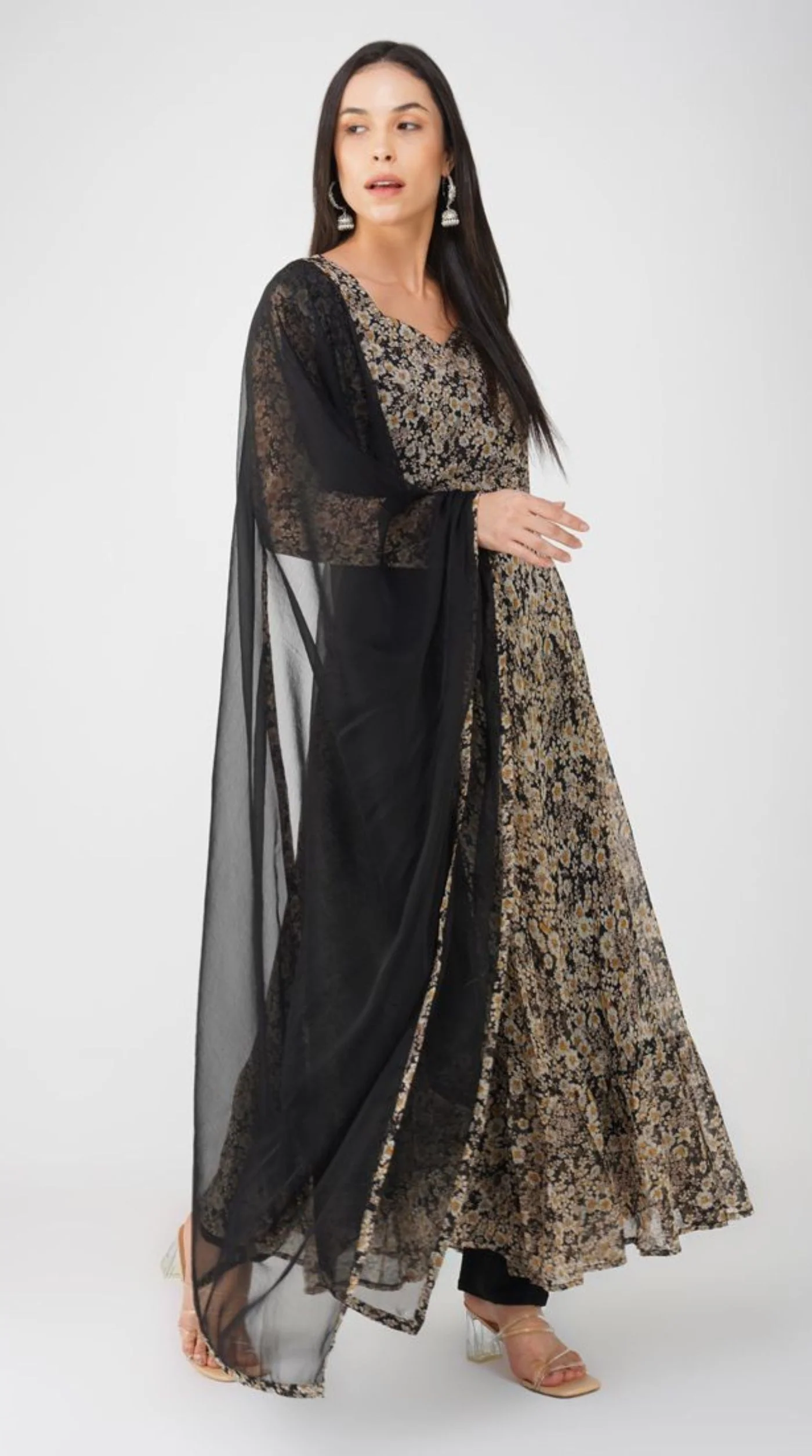 Black georgette Suit Set - Image 2