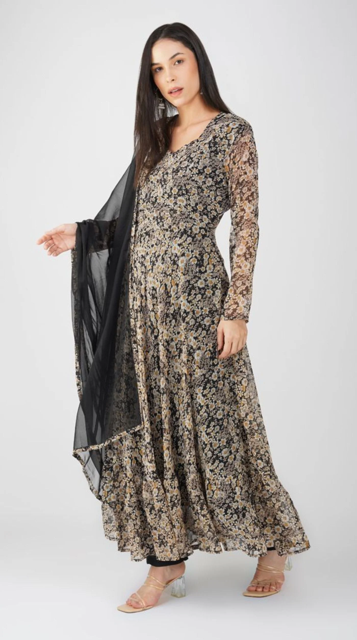 Black georgette Suit Set - Image 3
