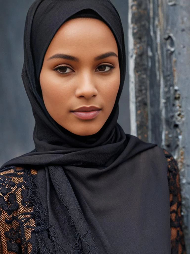 Black Lace scarf - Image 2