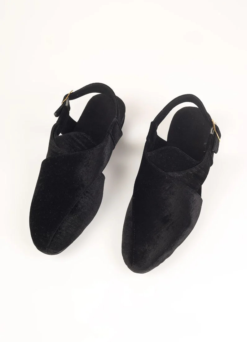 Black Velvet Mens Jutti Pair - Image 2