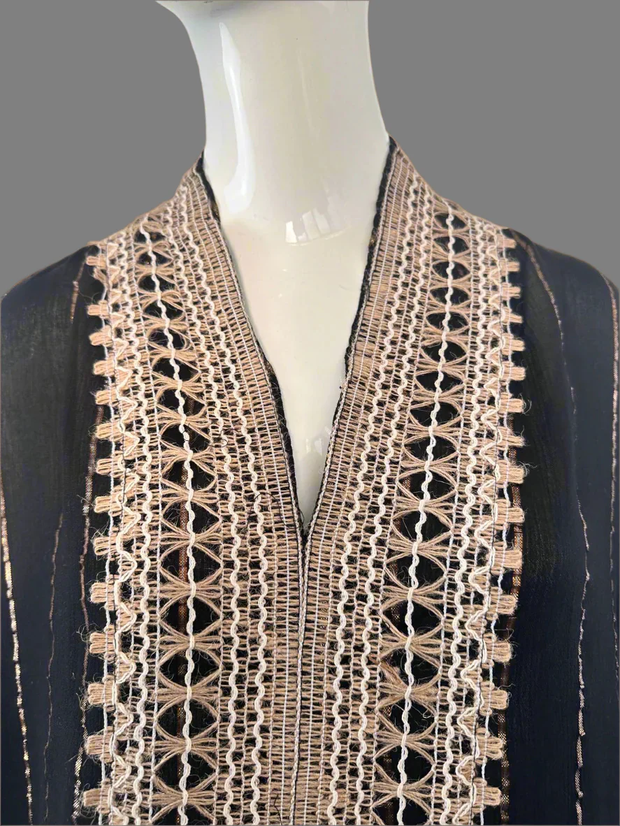 Black Viscose Lurex Co-ord Set - Image 2