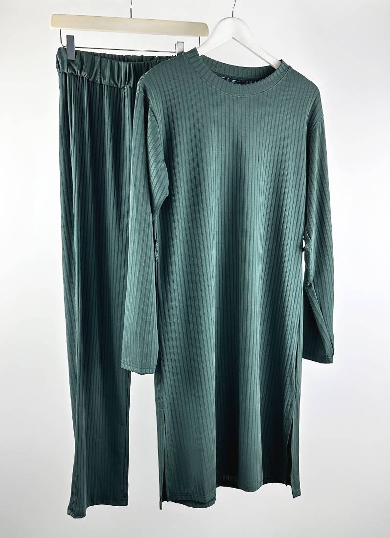 Blue Top Trouser Belt Co-ord Set - Image 2
