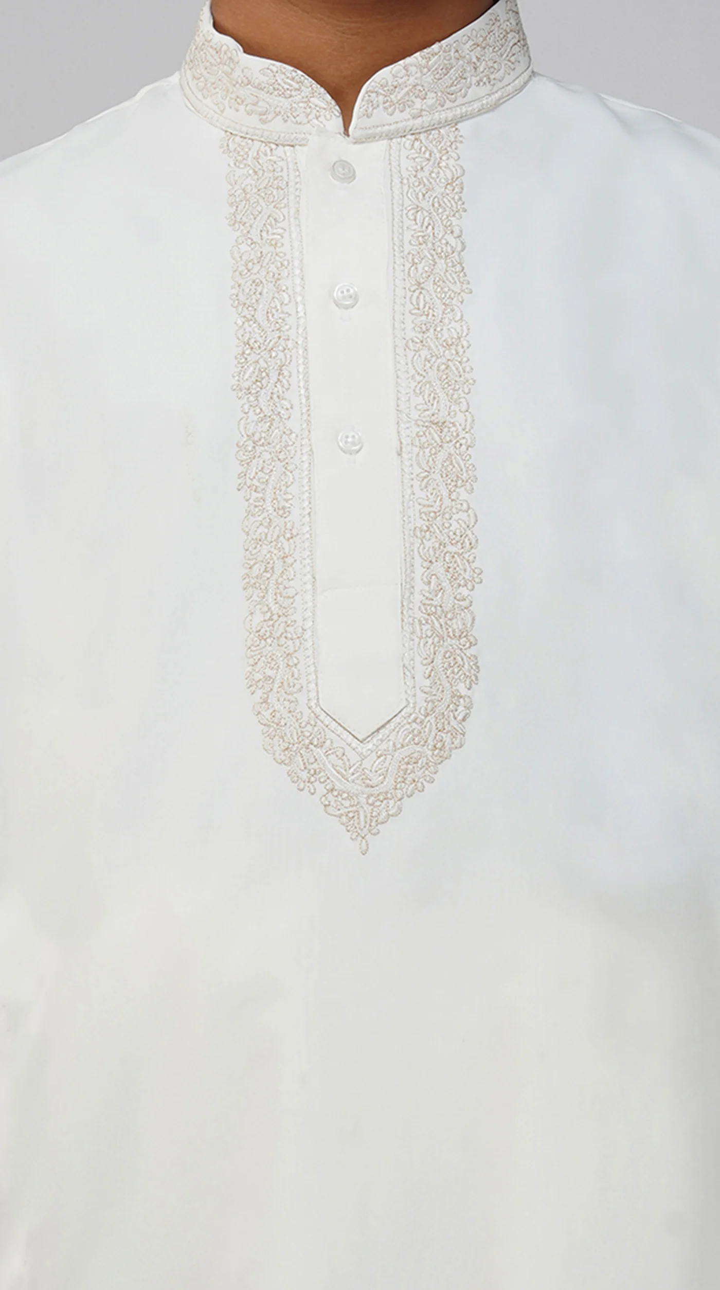 Boys  Embroidered Kurta Set - Image 3