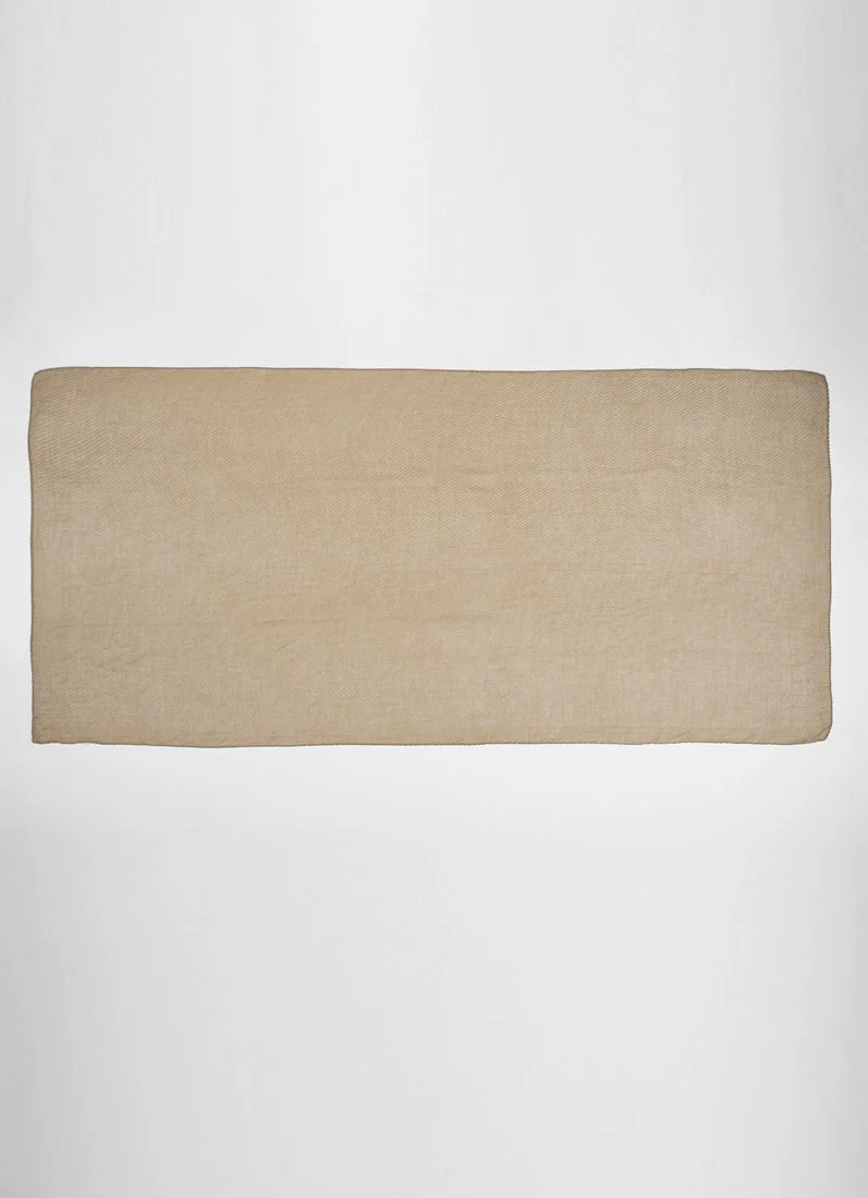 Brown Cotton Crinkled scarf - Image 3