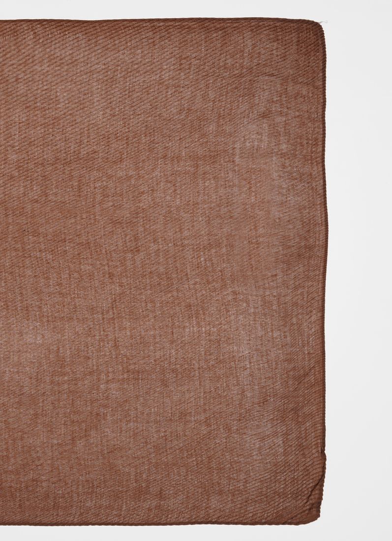 Chocolate Cotton Crinkled scarf - Image 4