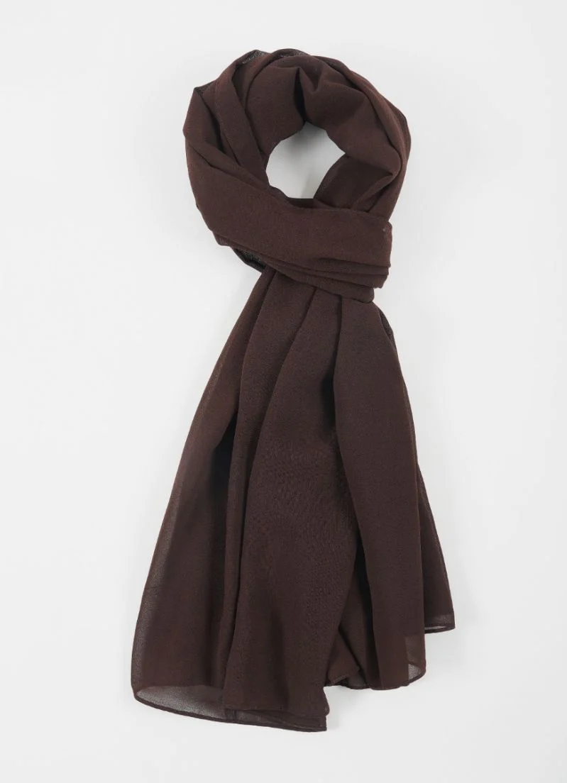 Chocolate Georgette Soft scarf - Image 2