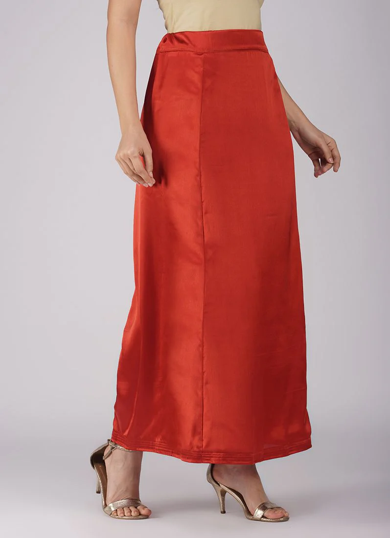 Classic Brown Satin Petticoat - Image 4