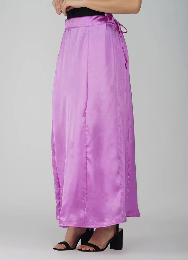 Classic Lavendar Satin Petticoat - Image 3