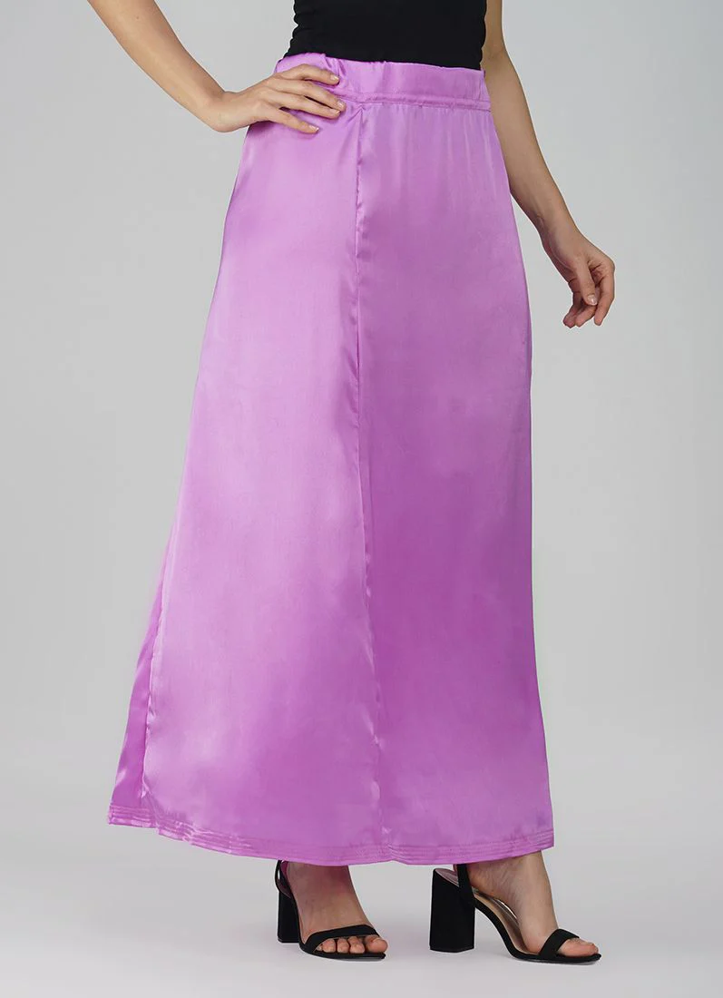 Classic Lavendar Satin Petticoat - Image 4