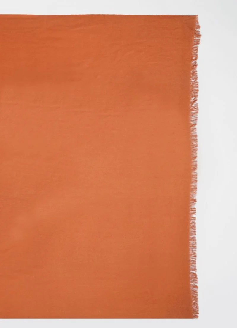 Dark Brown Cotton Poly Soft scarf - Image 4