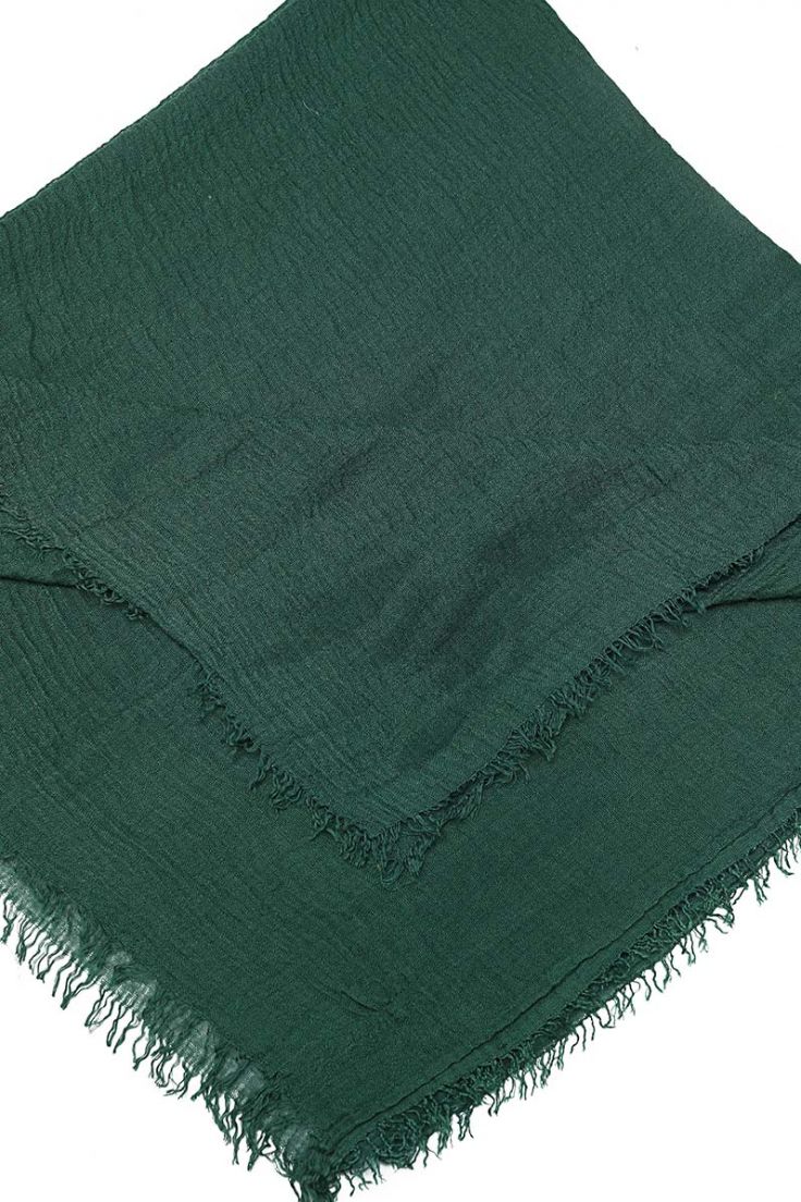 Dark Green Woven Oversize Scarf - Image 2