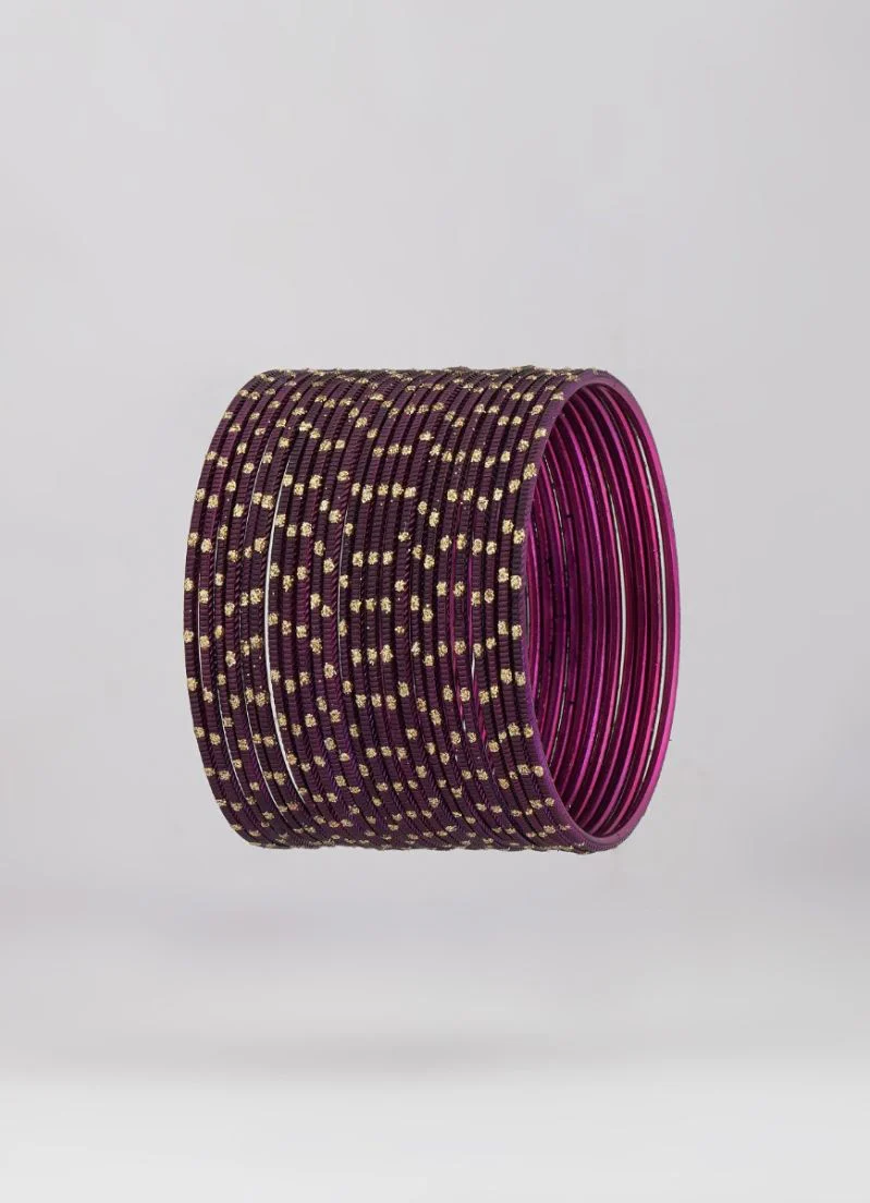 Dark Plum Lightweight Bangles - Image 2