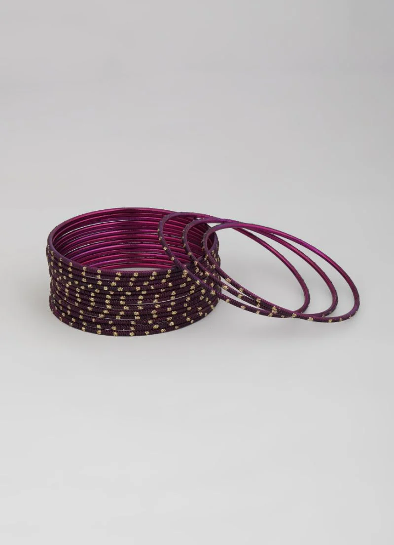 Dark Plum Lightweight Bangles - Image 3