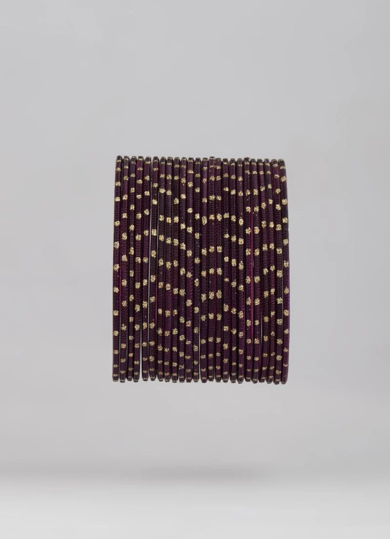Dark Plum Lightweight Bangles - Image 4
