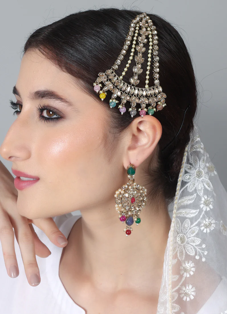 Diamonte Antique Gold Passa with Pastel Beads - Image 6