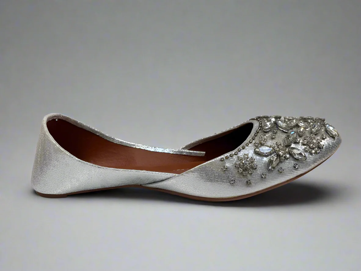 Silver Diamonte Juttis - Image 2