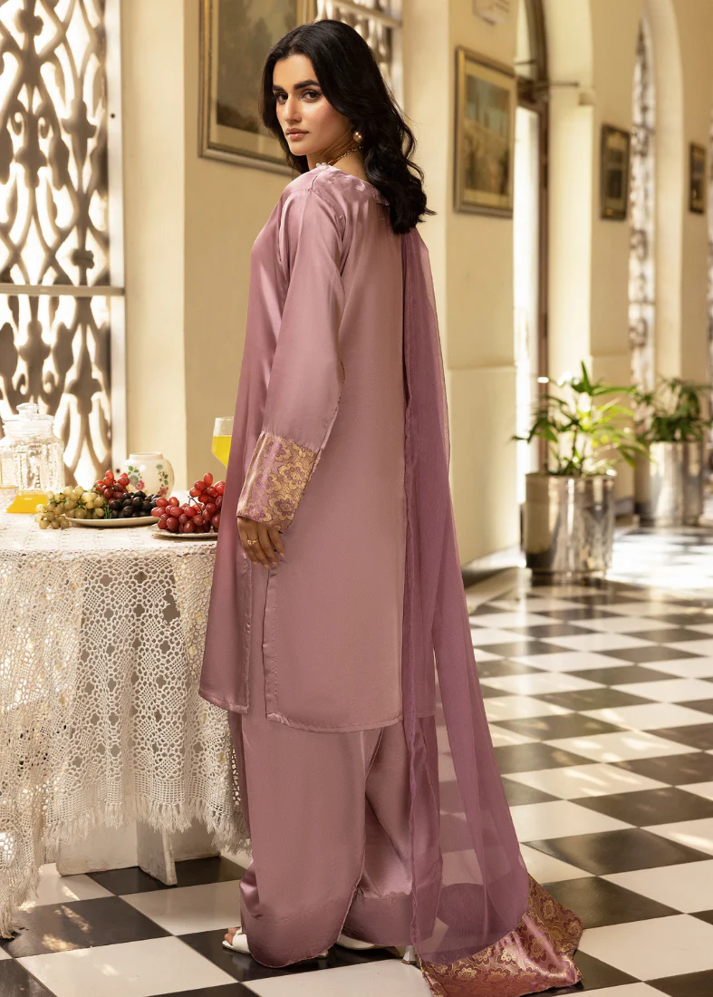 Dusky Pink Farshi Salwar Suit Set - Image 3