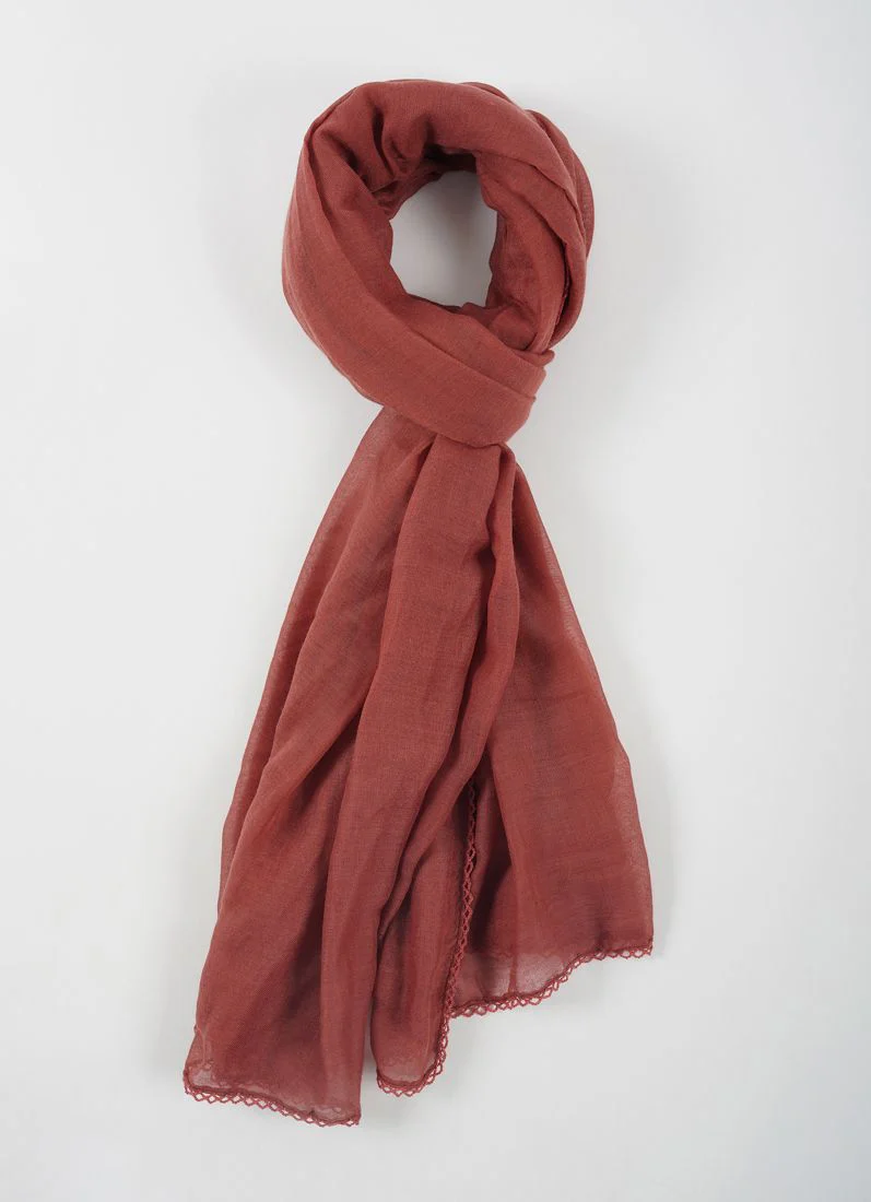 Dusty Pink Lace scarf - Image 2