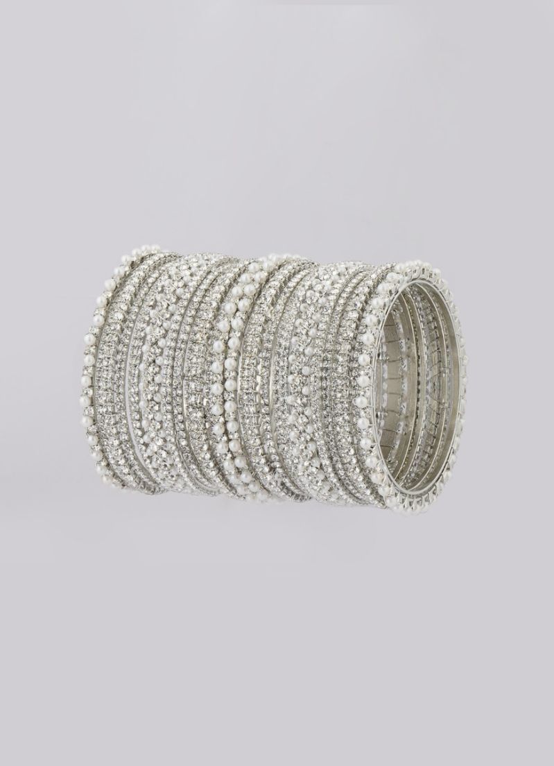 Exquisite Diamante Bangle Set - Image 4