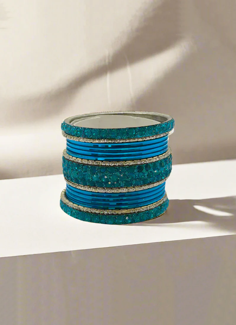 Ferozi Crystal Bangles - Image 2