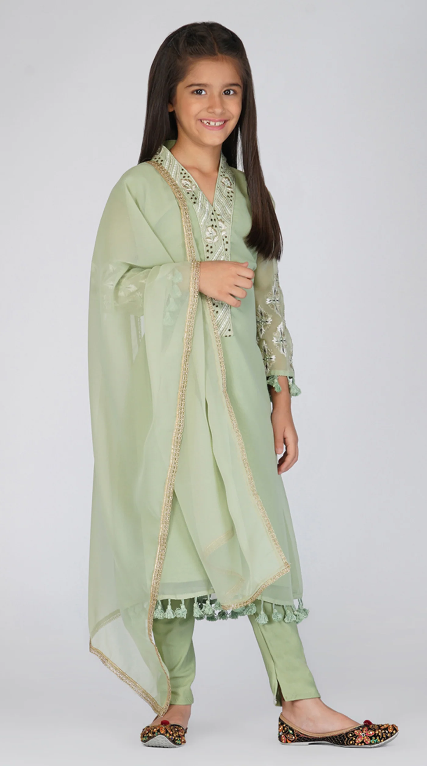 Georgette A-Line Suit Set - Image 2