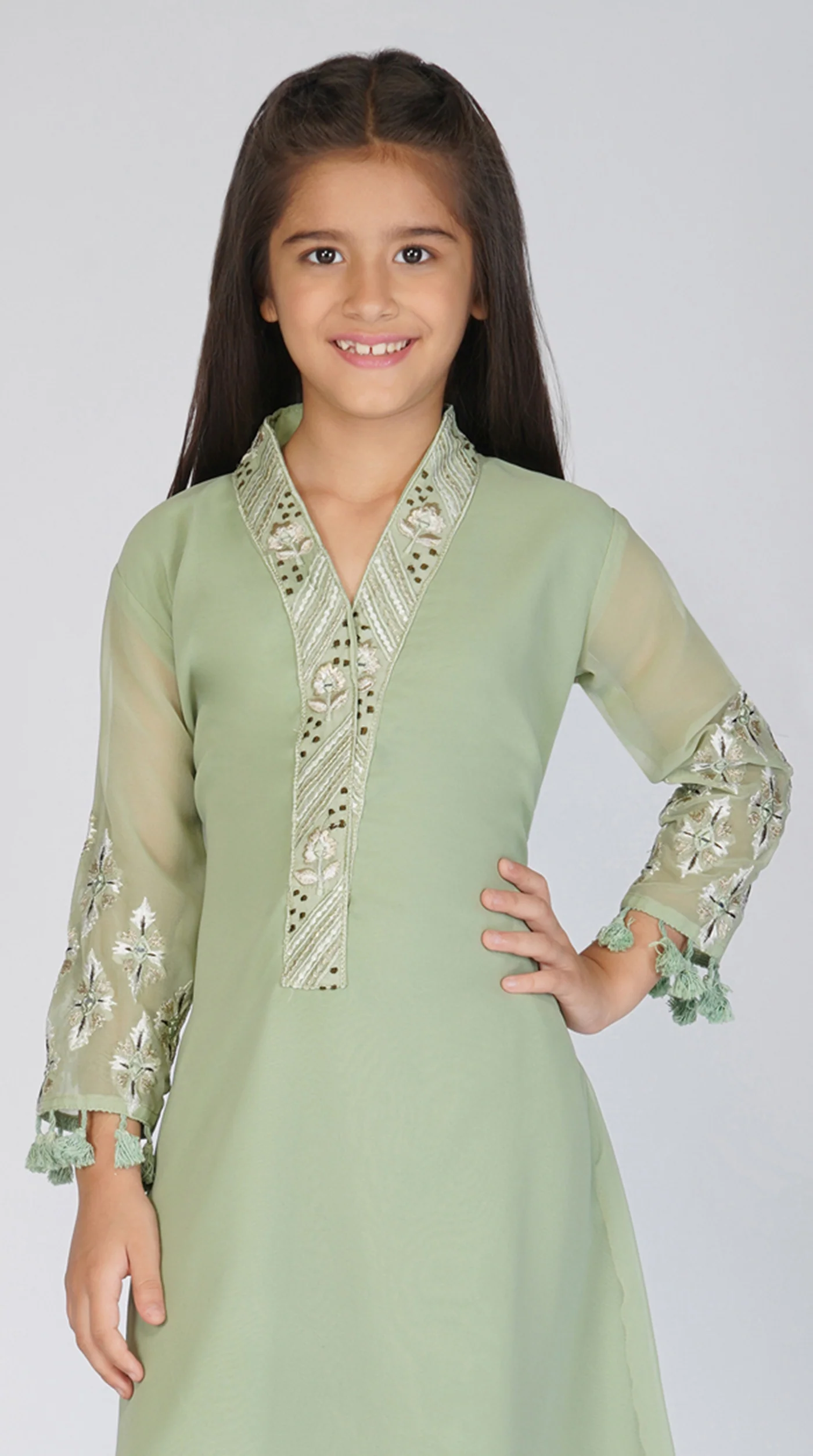 Georgette A-Line Suit Set - Image 3