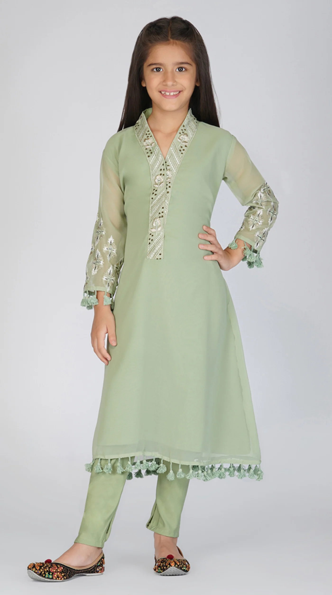 Georgette A-Line Suit Set - Image 4