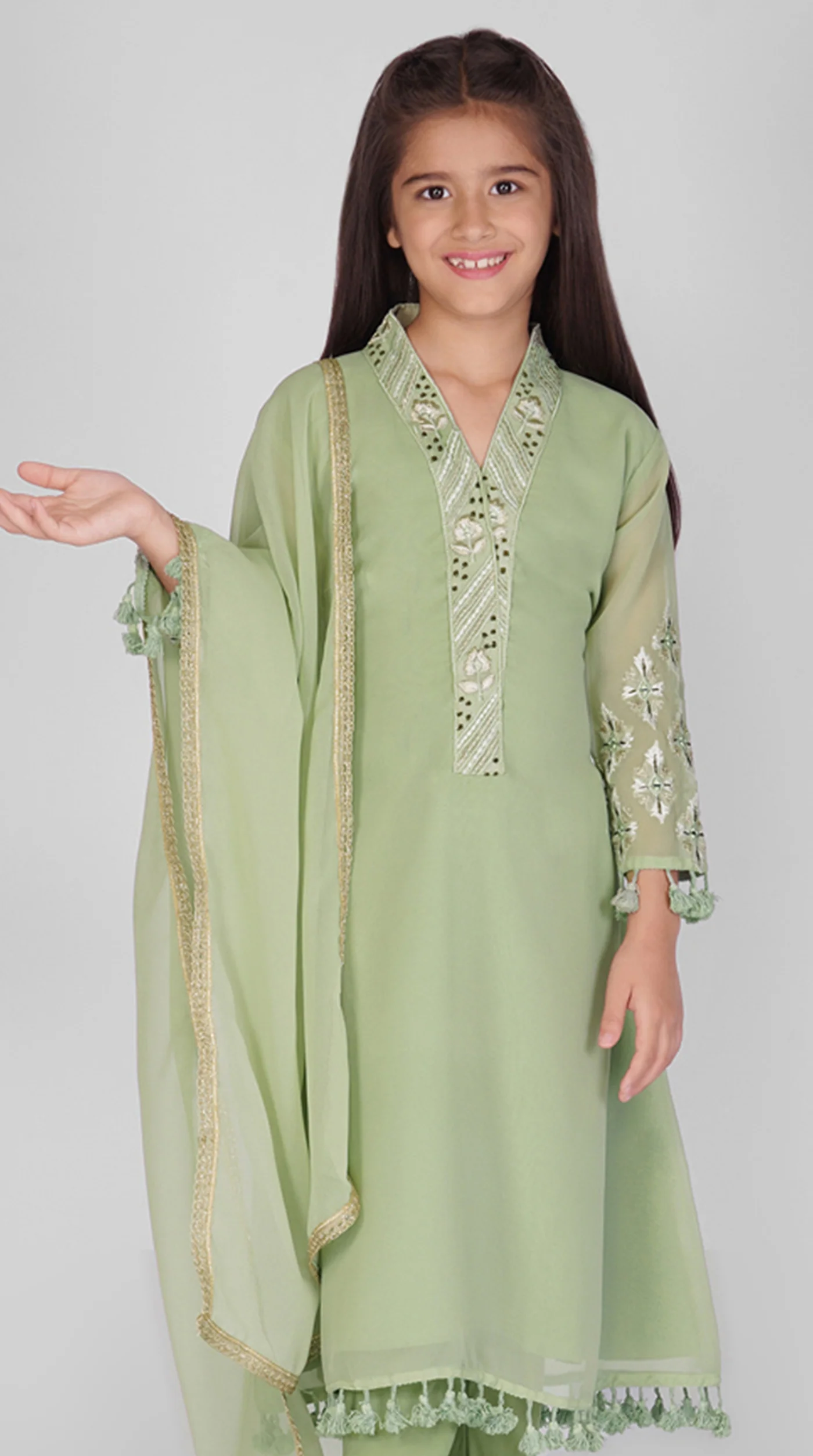 Georgette A-Line Suit Set - Image 5