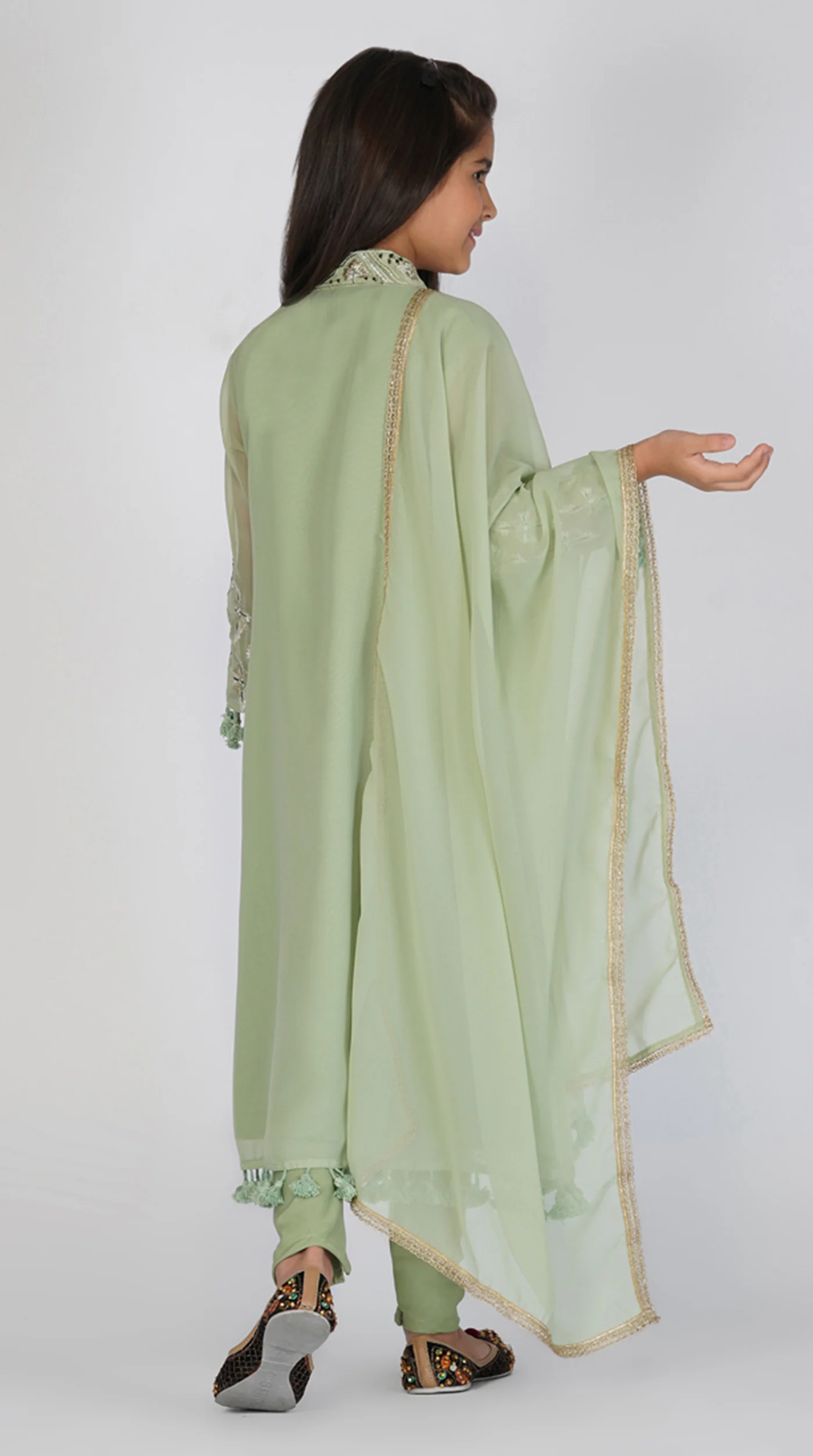 Georgette A-Line Suit Set - Image 6