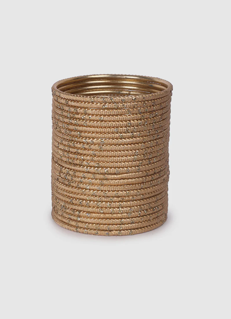 Girls Gold Dot Bangles - Image 2