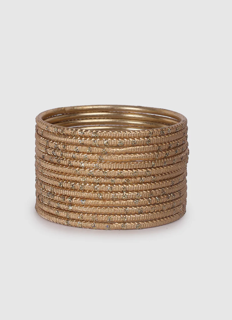 Girls Gold Dot Bangles - Image 3