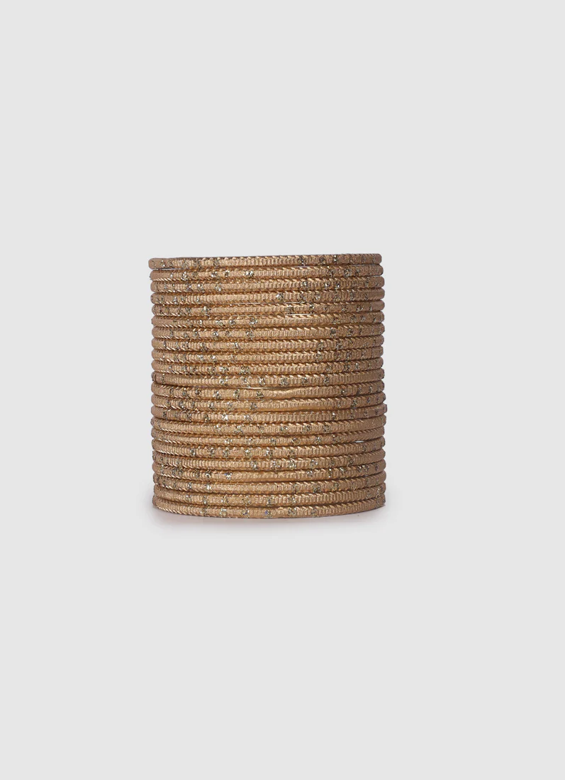 Girls Gold Dot Bangles - Image 5