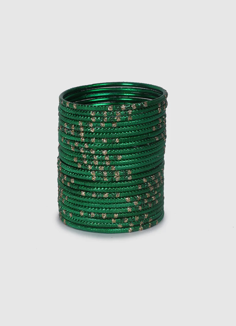 Girls Green Dot Bangles - Image 5