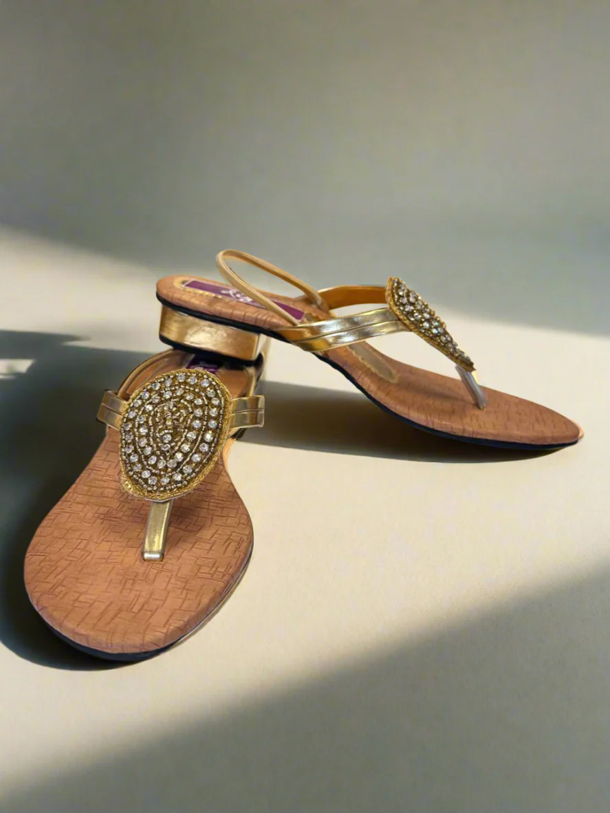 Gold Girls Sandals - Image 3