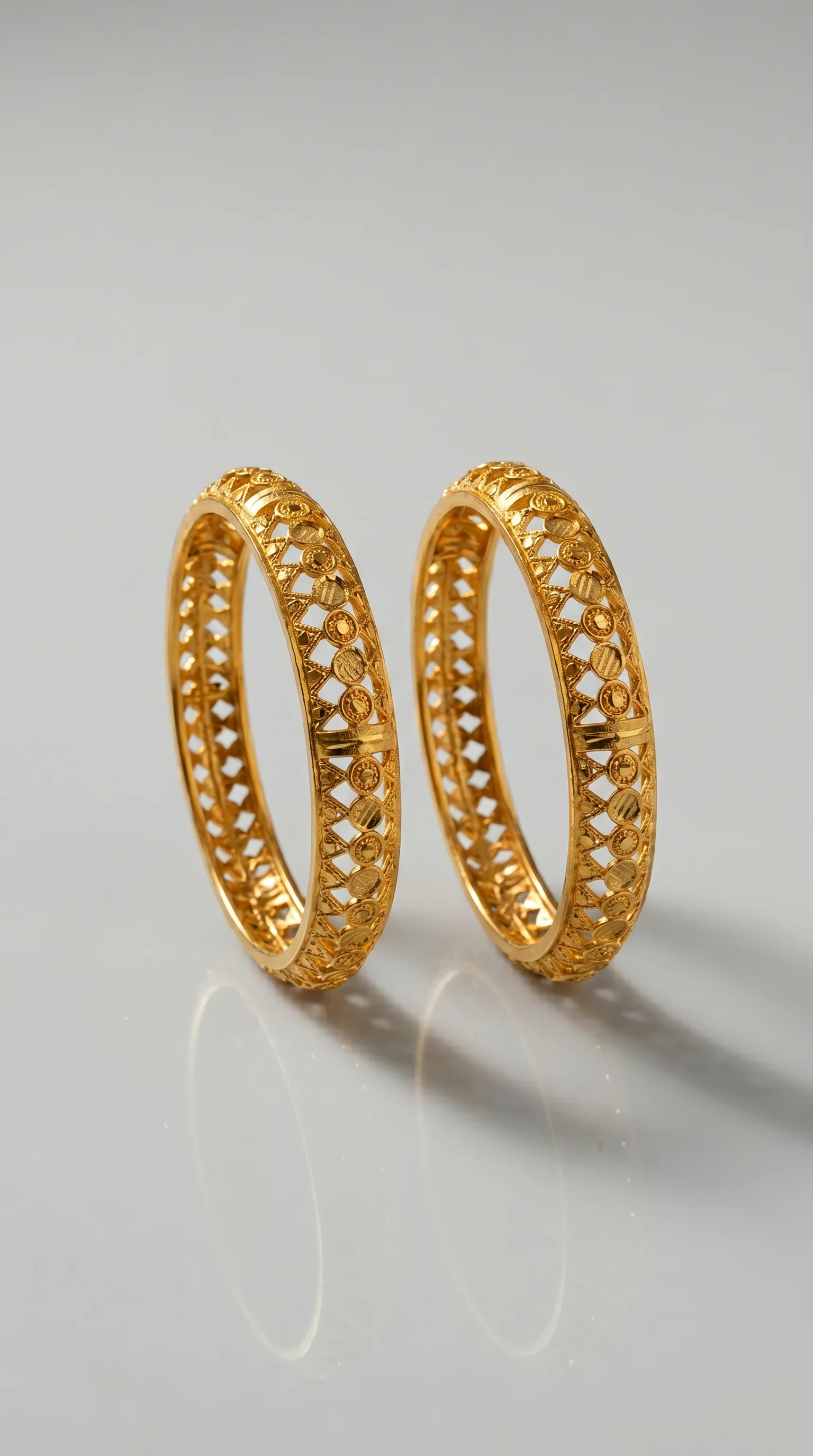 Gold Colour Traditional kara Set - Image 2