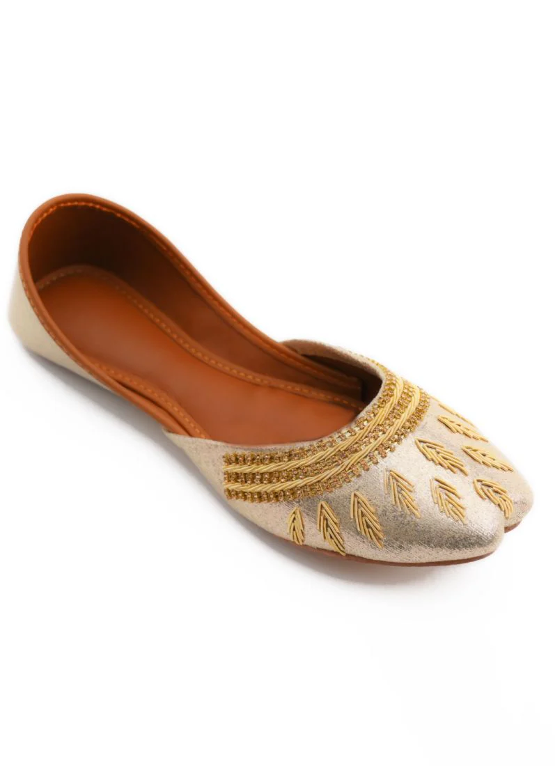 Gold Embellished Jutti - Image 2