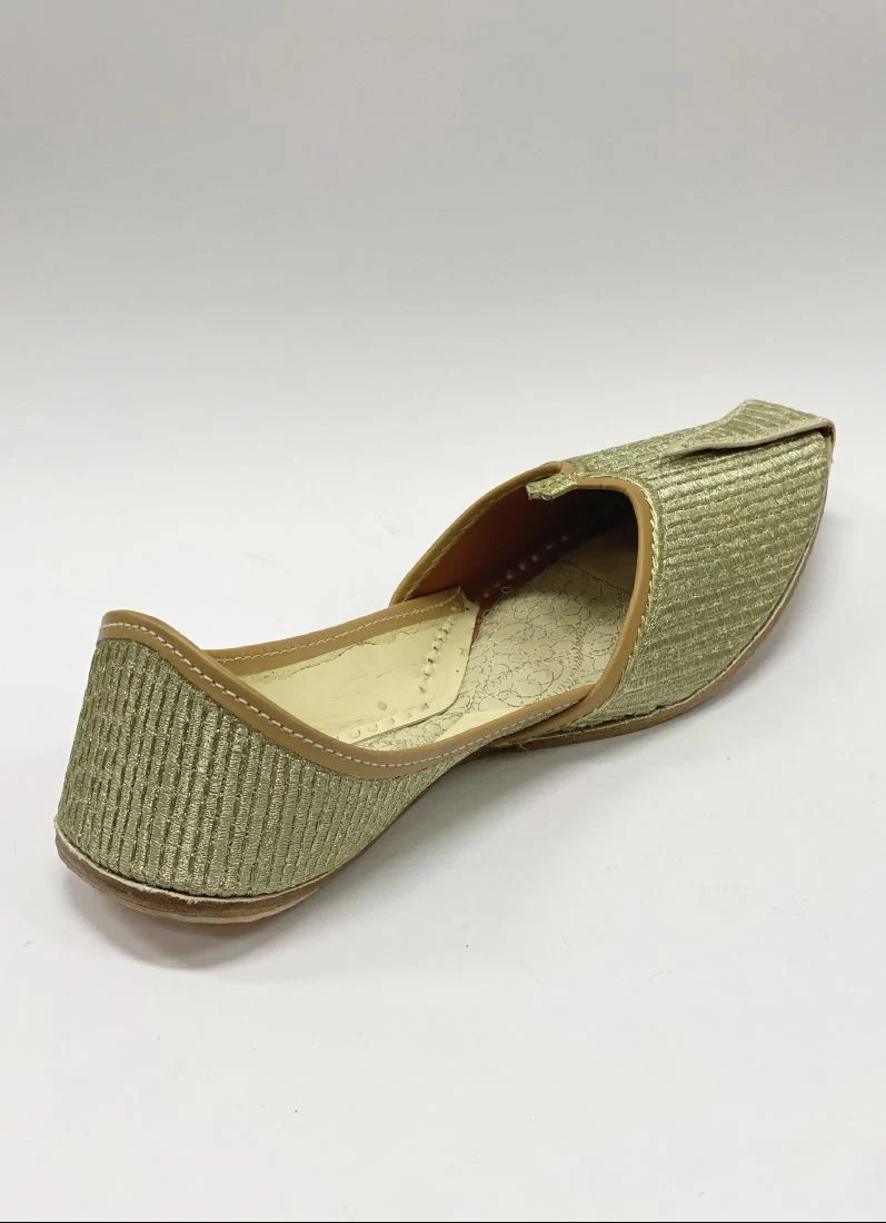 Gold Zari Mens Jutti - Image 4
