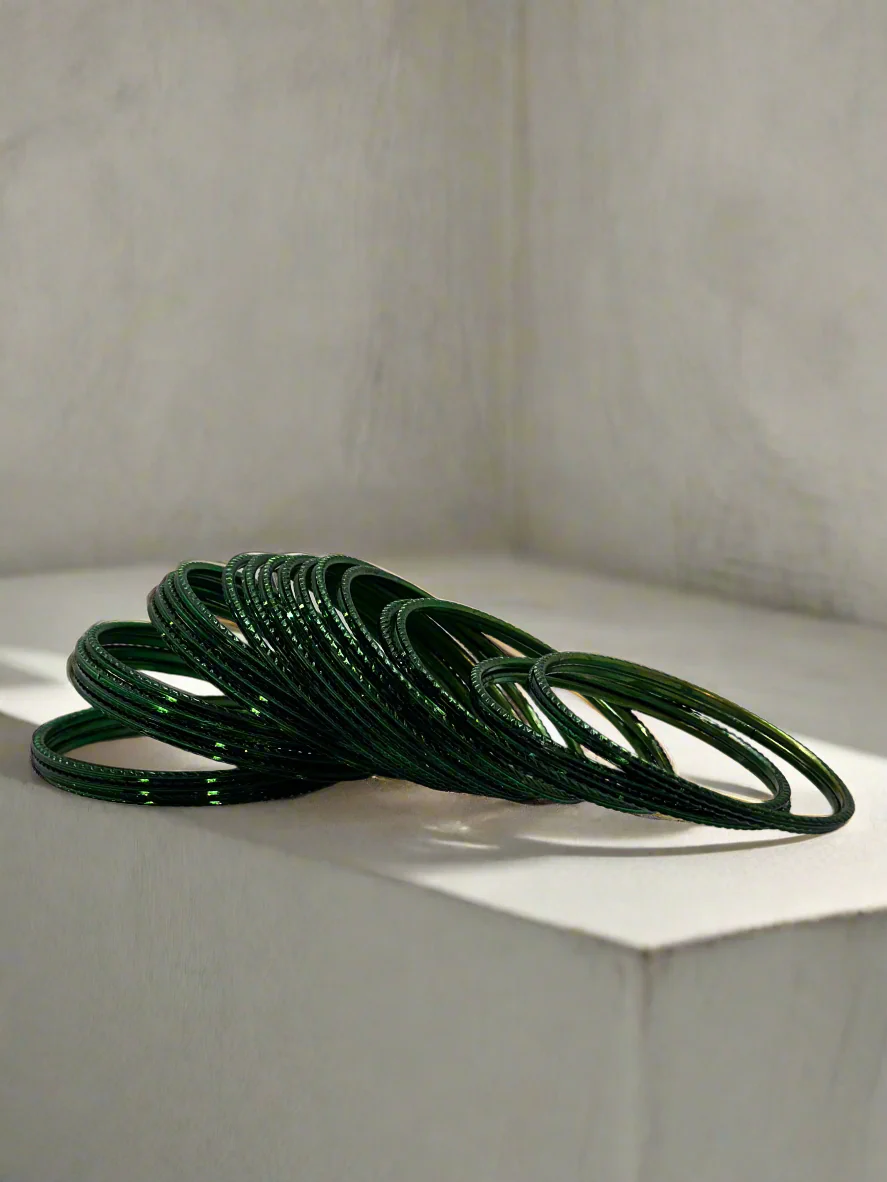 Dark Green Bangle Set - Image 2