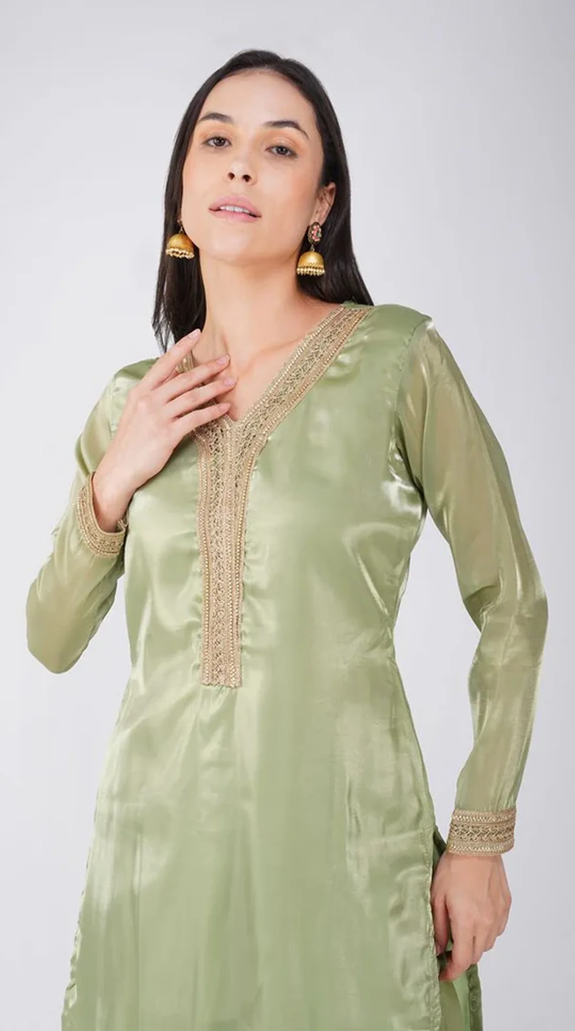Green Straight Cut Suit Set - Image 6