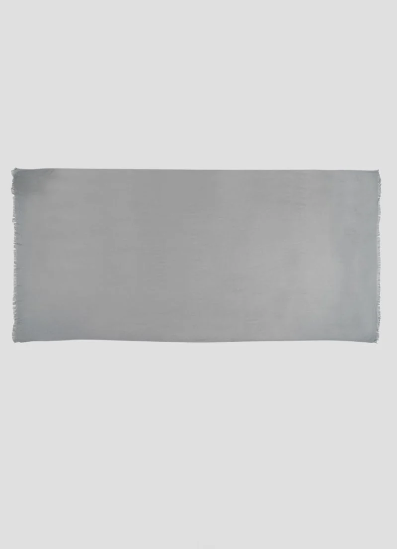 Grey Cotton Poly Soft scarf - Image 3