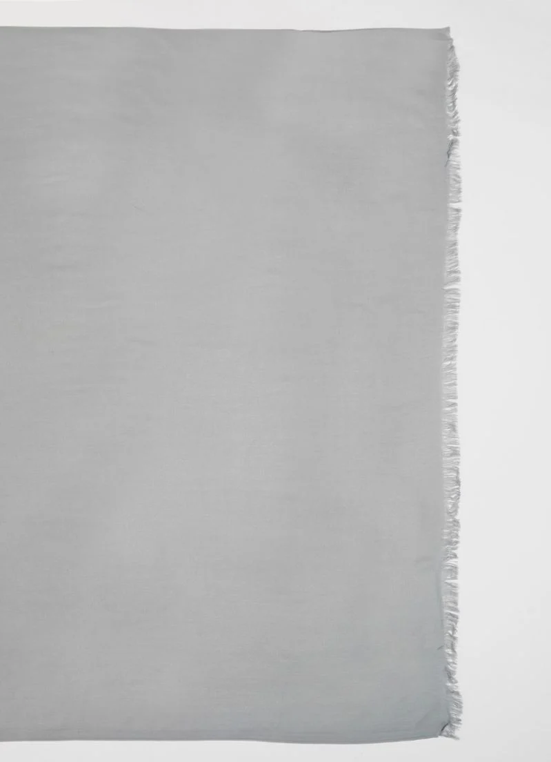 Grey Cotton Poly Soft scarf - Image 4