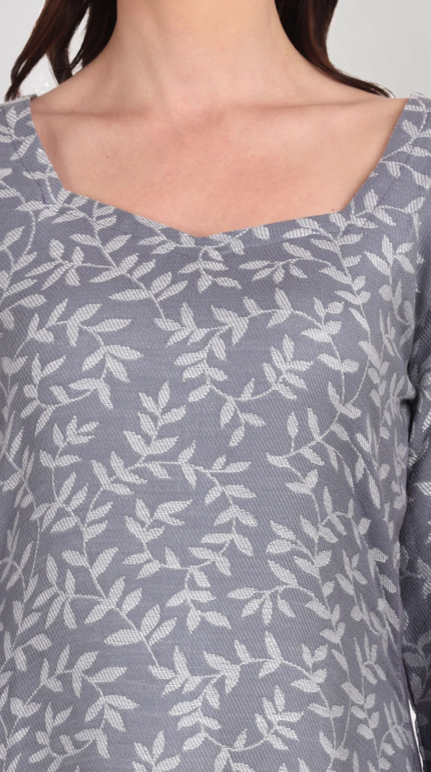 Grey Shawl Suit Set - Image 6