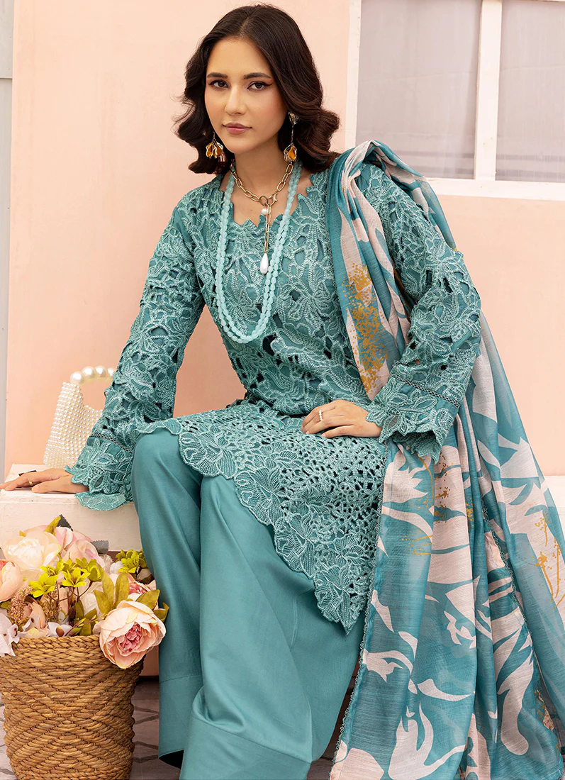 Jade Cutwork Suit Set - Image 3